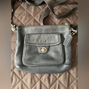 Coach Black Leather Crossbody Bag